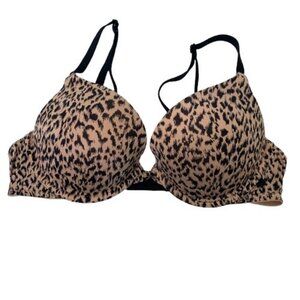Victoria’s Secret Animal Print Underwired Bra Push-up Bra Size 34C